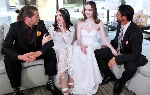 Два отчима обмениваются красивыми падчерицами, раз уж итак замуж их выдавать.